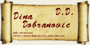 Dina Dobranović vizit kartica